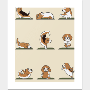 Beagle Yoga Posters and Art